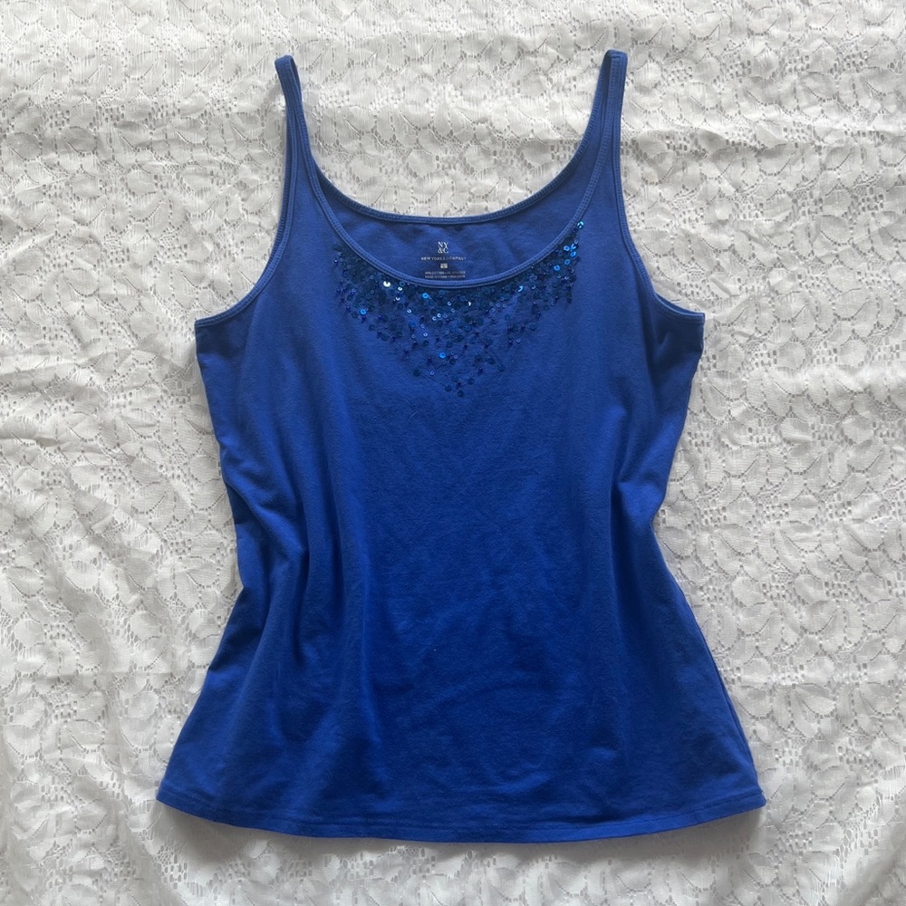 New York & Company Sequin Tank Top